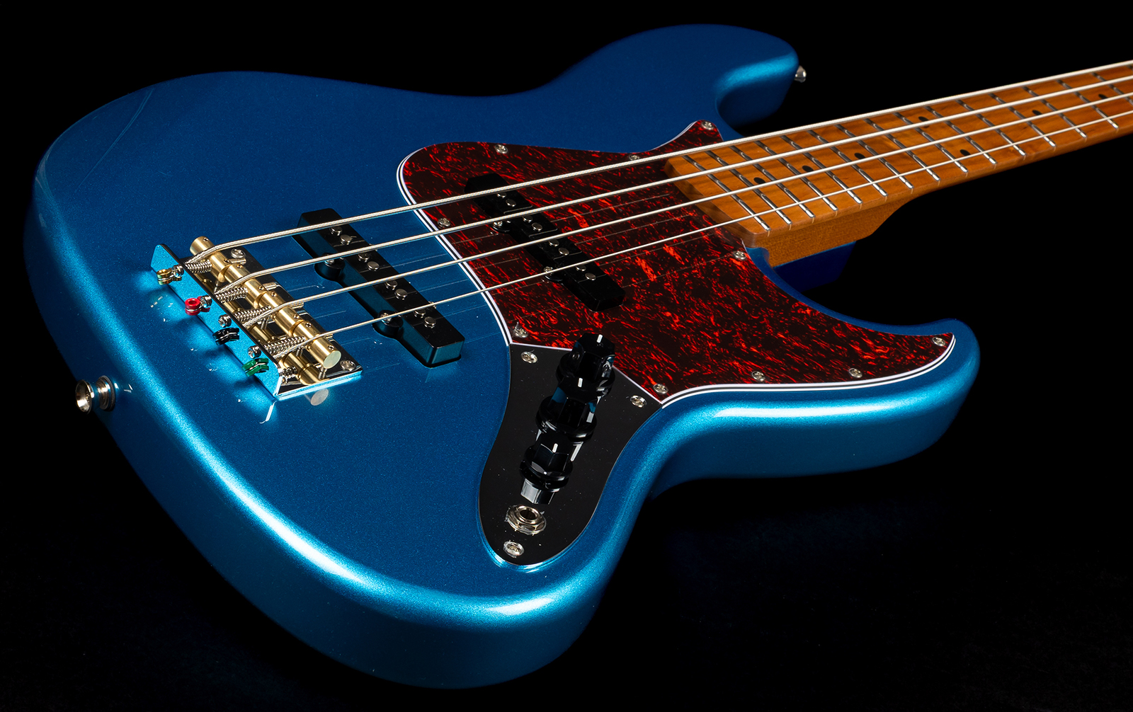 Jet Guitars Jjb300 Lpb Mn - Lake Placid Blue - Solid body electric bass - Variation 2