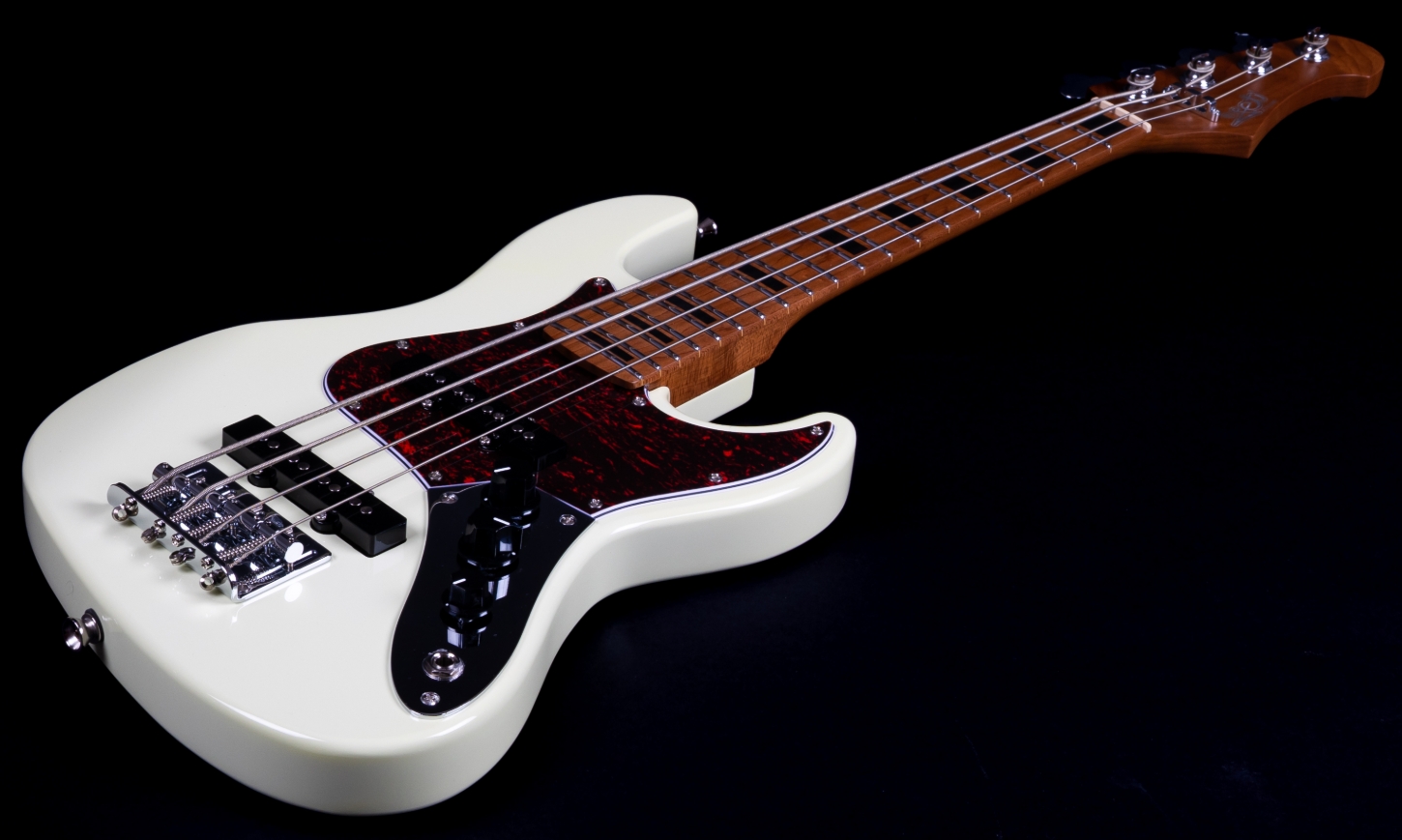 Jet Guitars Jjb300 Travel Ow Shsc Mn - Olympic White - Travel electric bass - Variation 2