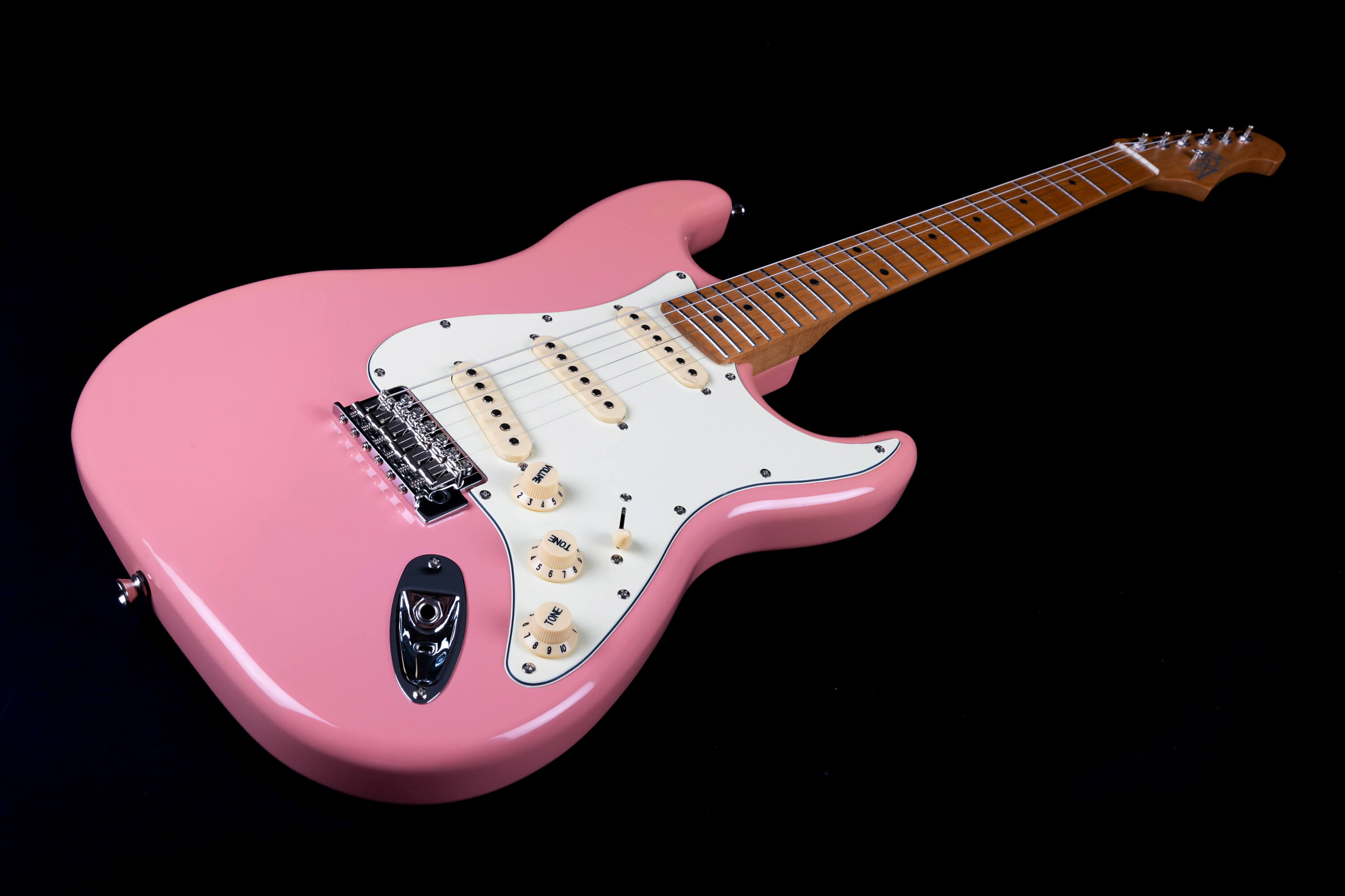 Jet Guitars Js300 Bgd 3s Trem Mn - Burgundy Pink - Str shape electric guitar - Variation 3