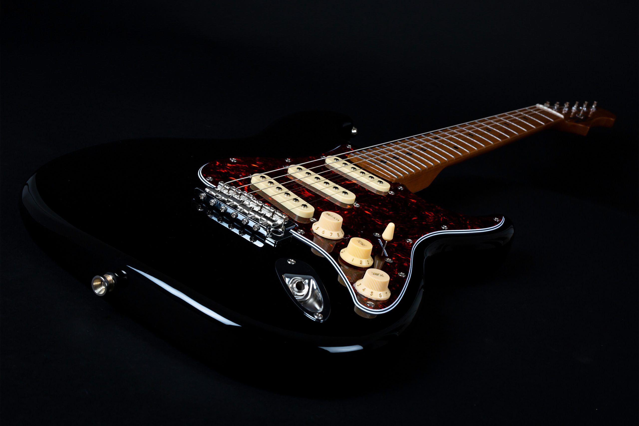 Jet Guitars Js300 Bl 3s Trem Mn - Black - Str shape electric guitar - Variation 2