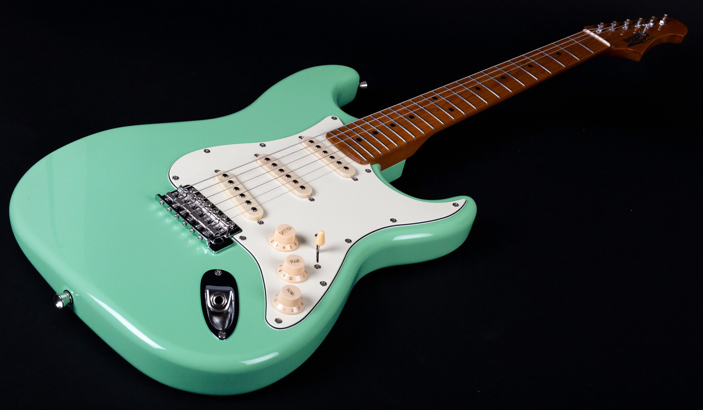 Jet Guitars Js300 Sfg Lh Gaucher  3s Trem Mn - Sea Foam Green - Str shape electric guitar - Variation 2