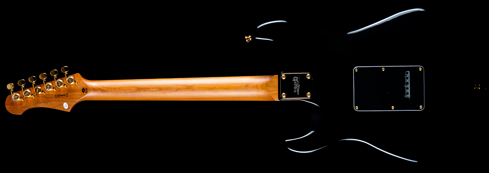 Jet Guitars Js380 Bk G 3s Trem Rw - Black - Str shape electric guitar - Variation 1