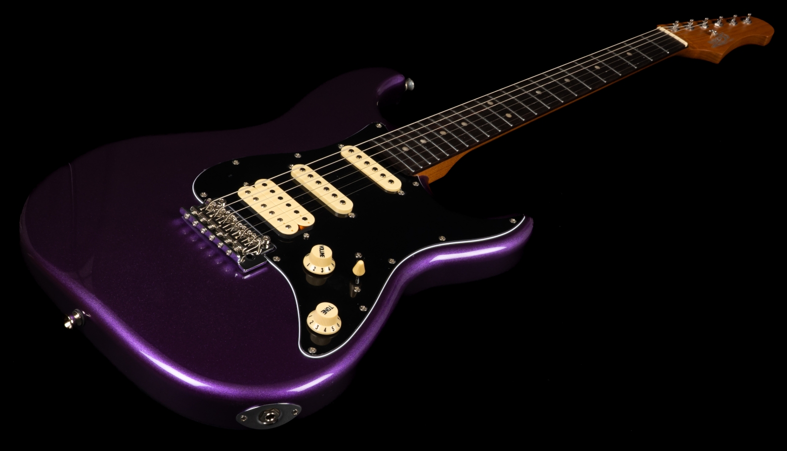 Jet Guitars Js400 Plm R Hss Trem Rw - Plum - Str shape electric guitar - Variation 2