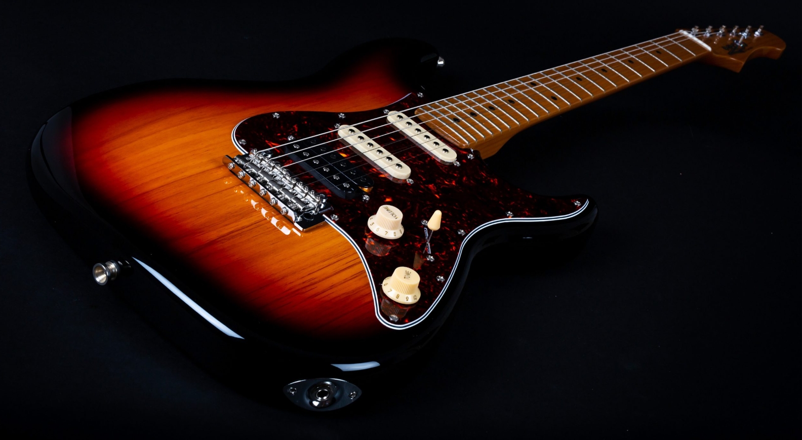 Jet Guitars Js400 Sb Hss Trem Mn - Sunburst - Str shape electric guitar - Variation 2