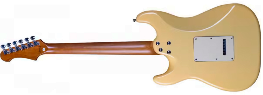 Jet Guitars Js400 Vyw Hss Trem Mn - Vintage Yellow - Str shape electric guitar - Variation 1