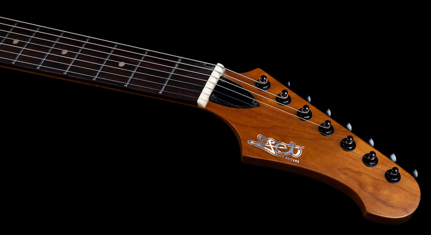 Jet Guitars Js407 Mbk 7c Baryton 2h Ht Rw - Matt Black - Baritone guitar - Variation 4