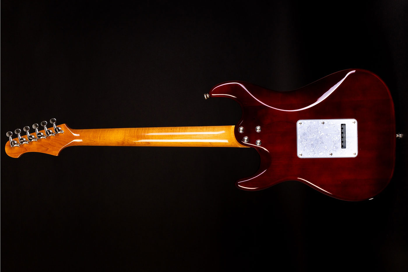 Jet Guitars Js450 Hss Trem Mn - Transparent Black - Str shape electric guitar - Variation 1