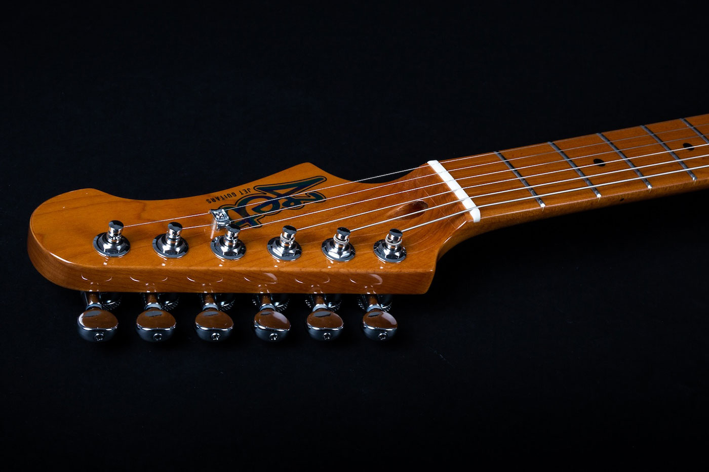 Jet Guitars Js450 Hss Trem Mn - Transparent Black - Str shape electric guitar - Variation 5