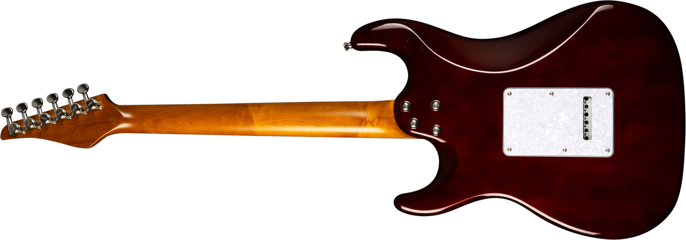Jet Guitars Js450 Qtbr Hss Trem Rw - Transparent Brown - Str shape electric guitar - Variation 1