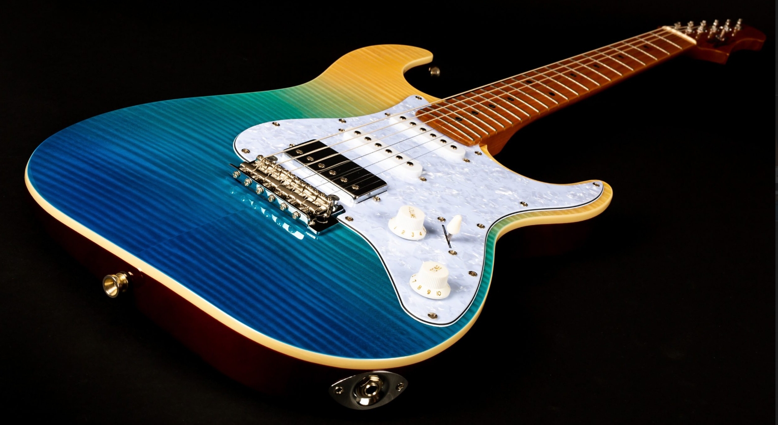 Jet Guitars Js450 Tbs Hss Trem Mn - Str shape electric guitar - Variation 2