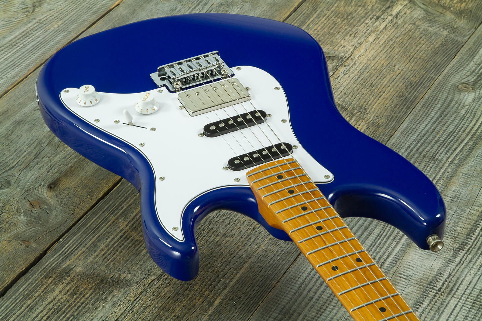 Jet Guitars Js480 Db Ltd Hss Trem Mn - Daytona Blue - Str shape electric guitar - Variation 2