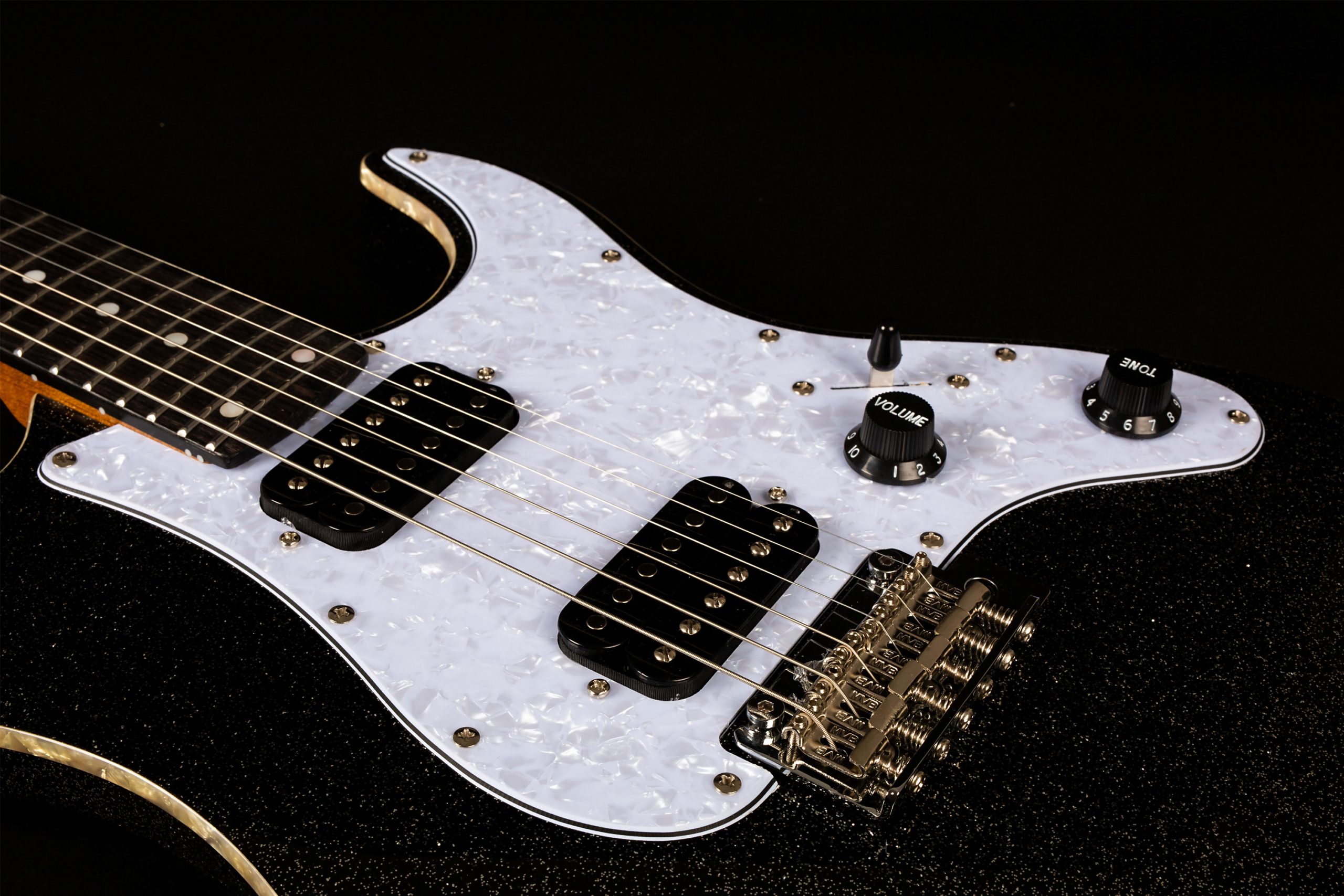 Jet Guitars Js500 Bls 2h Trem Eb - Black Sparkle - Str shape electric guitar - Variation 3