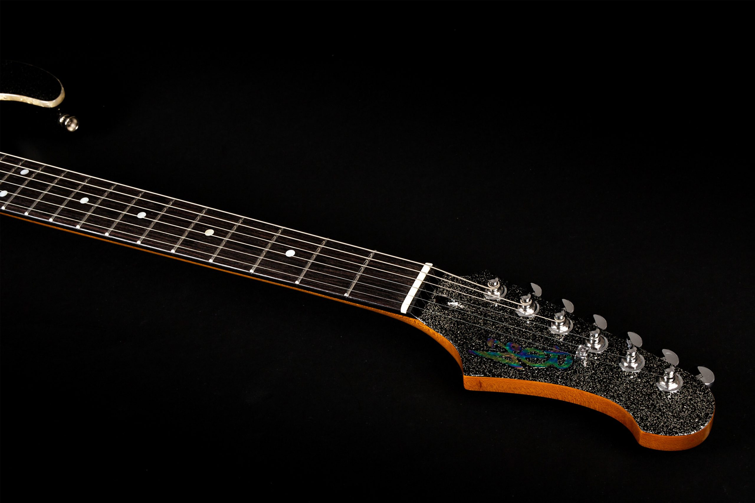 Jet Guitars Js500 Bls 2h Trem Eb - Black Sparkle - Str shape electric guitar - Variation 4