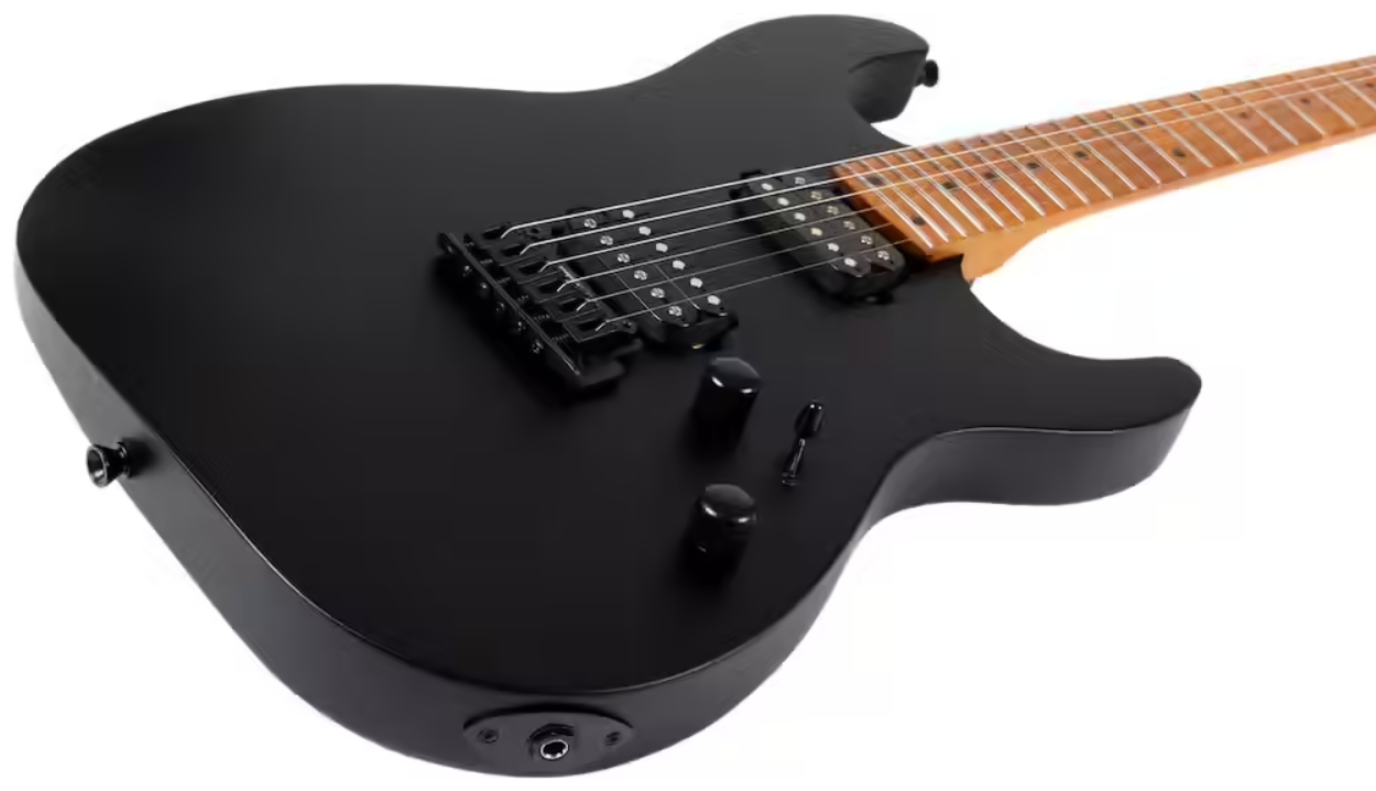 Jet Guitars Js500 Mbk 2h Trem Mn - Matt Black - Str shape electric guitar - Variation 2