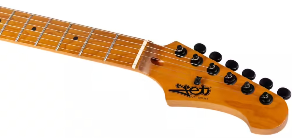 Jet Guitars Js500 Mgr 2h Trem Mn - Matt Green - Str shape electric guitar - Variation 3