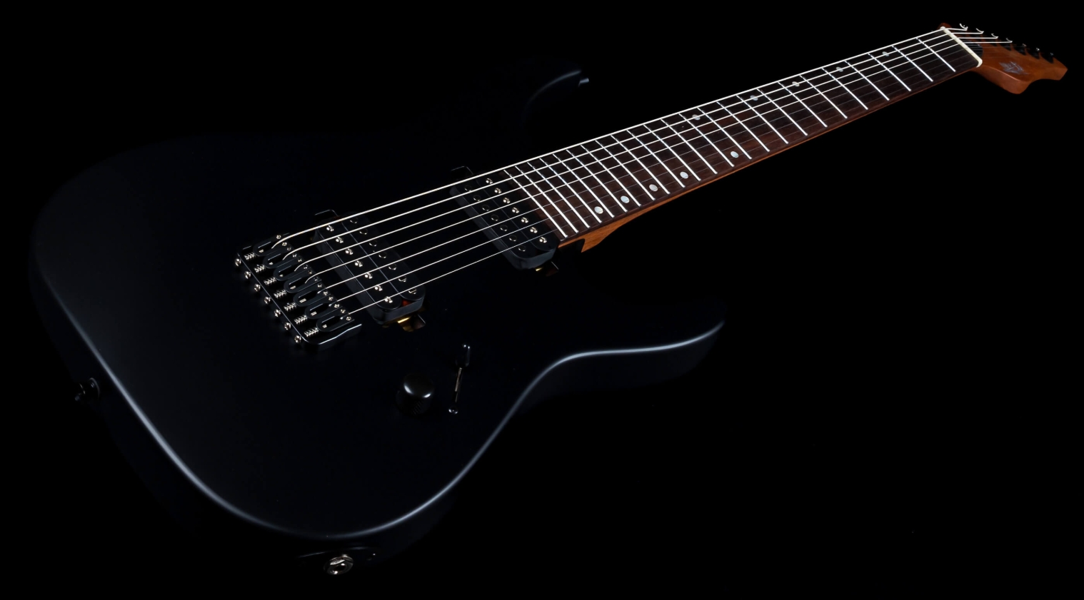Jet Guitars Js507 Stygian 7c Baritone 2h Ht Rw - Satin Black - Baritone guitar - Variation 2