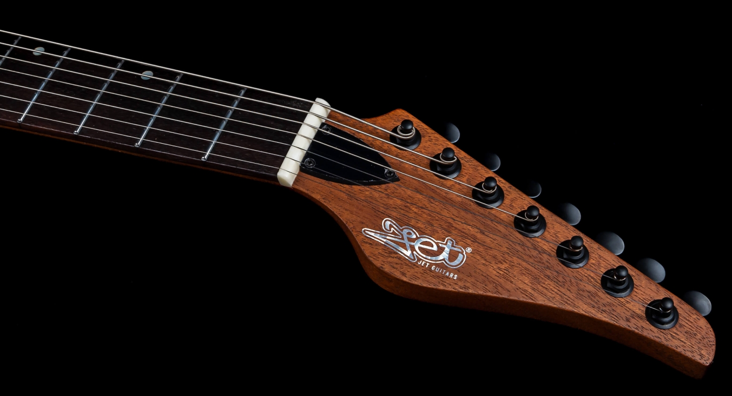 Jet Guitars Js507 Stygian 7c Baritone 2h Ht Rw - Satin Black - Baritone guitar - Variation 4