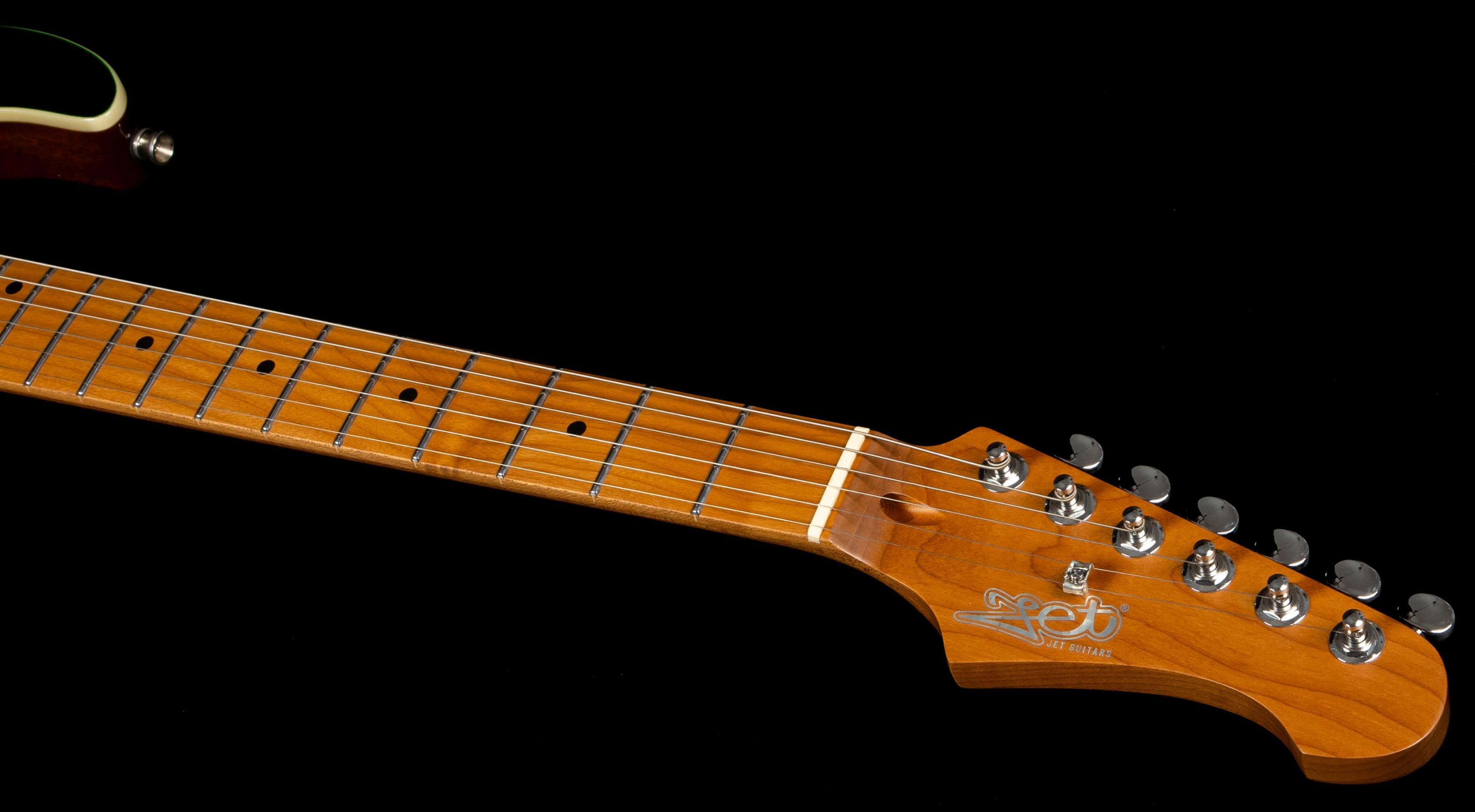 Jet Guitars Js600 Tgr Trem Hss Mn - Transparent Green - Str shape electric guitar - Variation 5