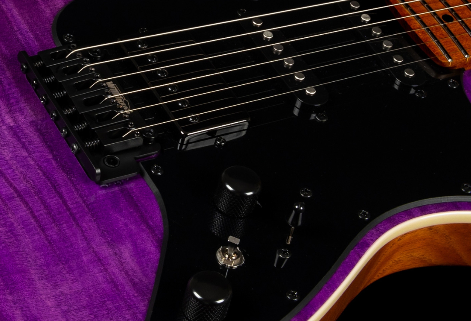 Jet Guitars Js600 Tpp Trem Hss Mn - Transparent Purple - Str shape electric guitar - Variation 4