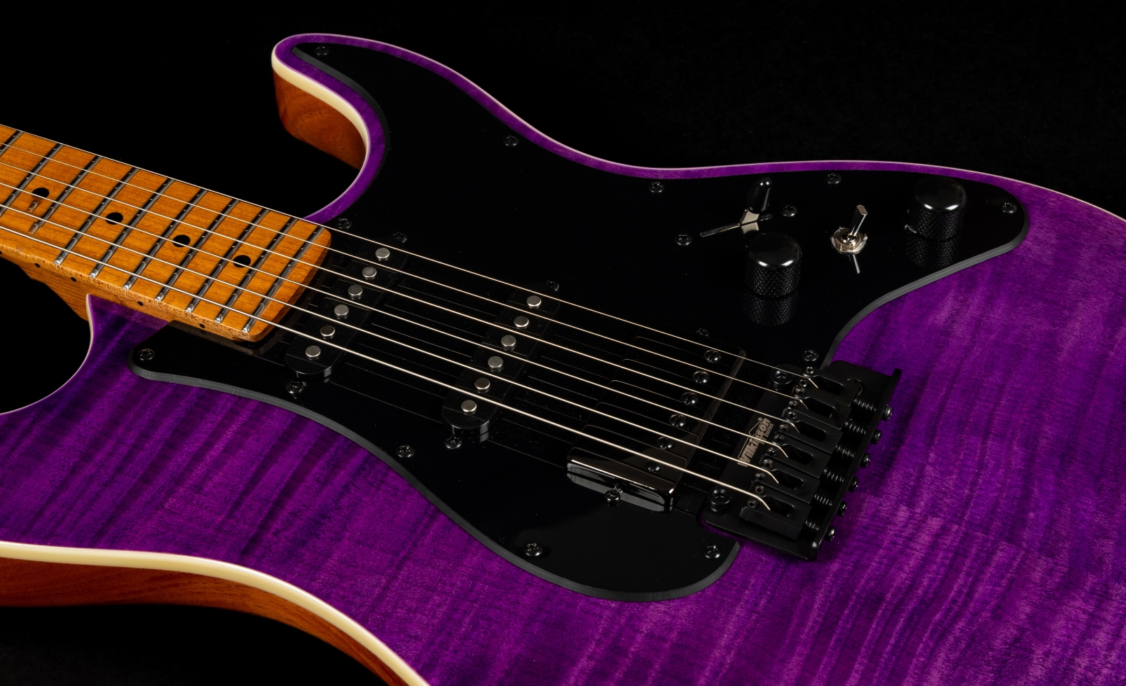 Jet Guitars Js600 Tpp Trem Hss Mn - Transparent Purple - Str shape electric guitar - Variation 5