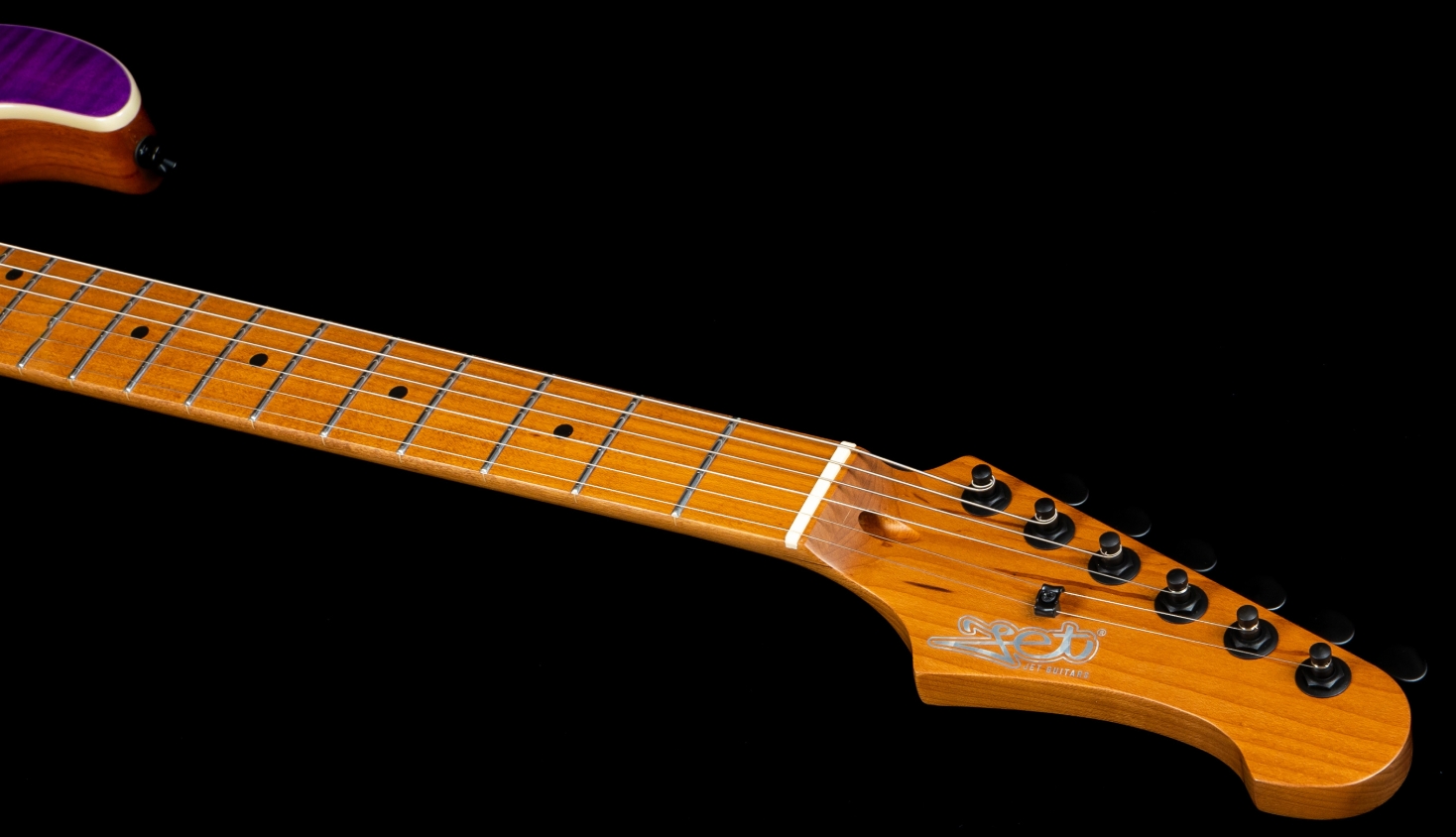 Jet Guitars Js600 Tpp Trem Hss Mn - Transparent Purple - Str shape electric guitar - Variation 6