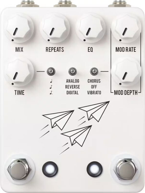Jhs Flight Delay White - Reverb, delay & echo effect pedal - Main picture