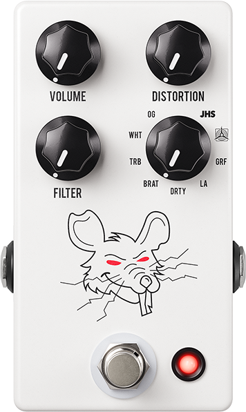 Jhs Packrat White - Overdrive, distortion & fuzz effect pedal - Main picture