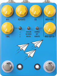 Reverb, delay & echo effect pedal Jhs Flight Delay - Blue