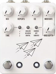 Reverb, delay & echo effect pedal Jhs Flight Delay - White