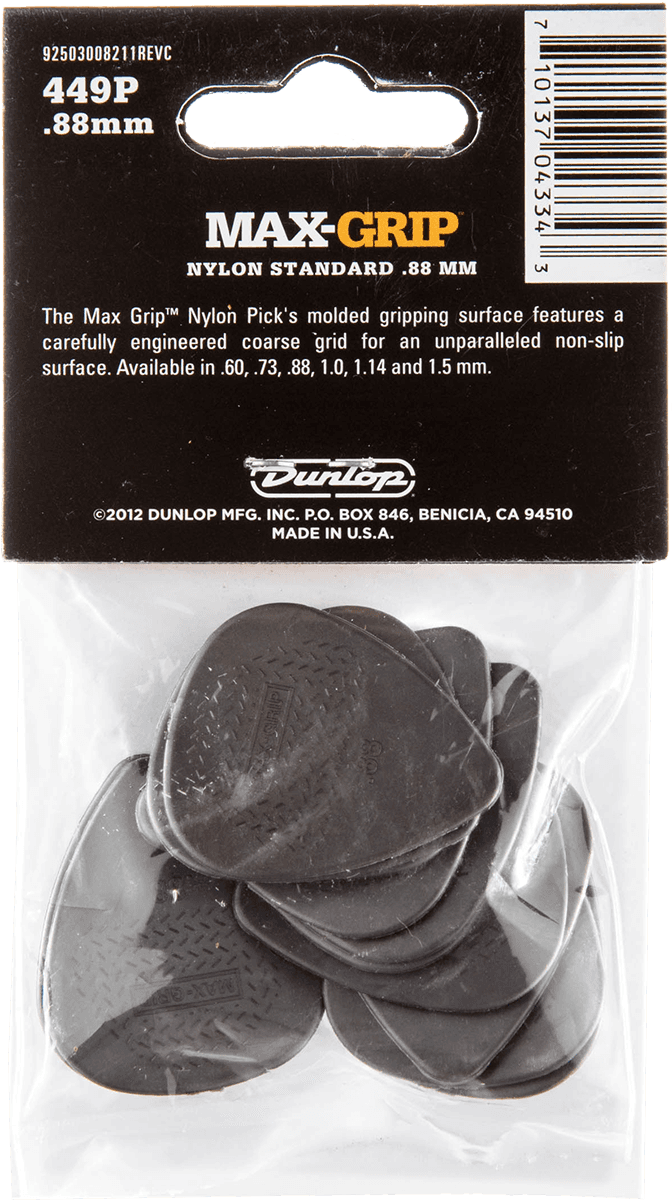 Jim Dunlop 449p088 Max Grip - Guitar pick - Variation 1