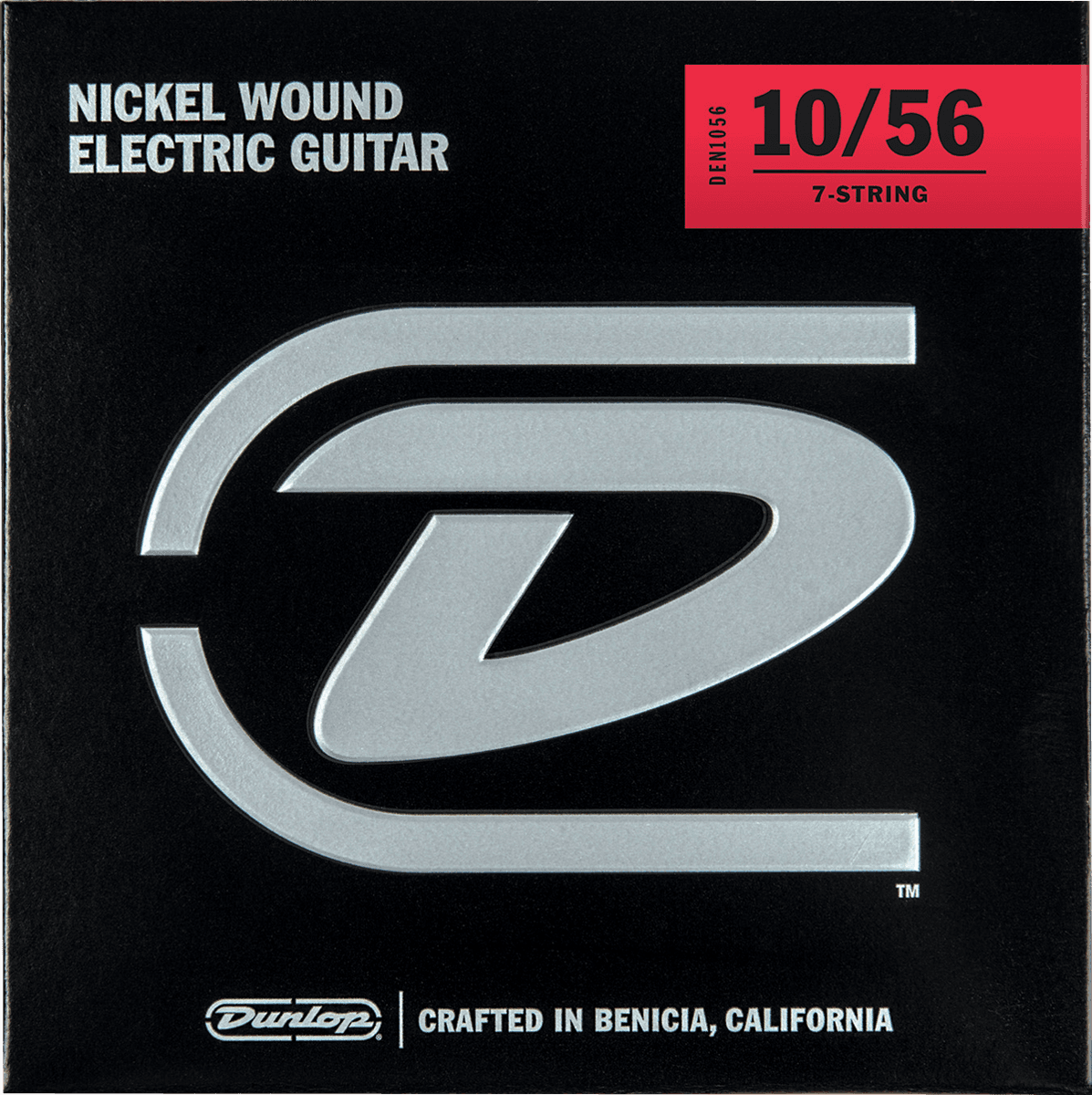 Jim Dunlop Den1056 7-string Performance+ Nickel Wound Electrique Guitar 7c Light 10-56 - Electric guitar strings - Main picture