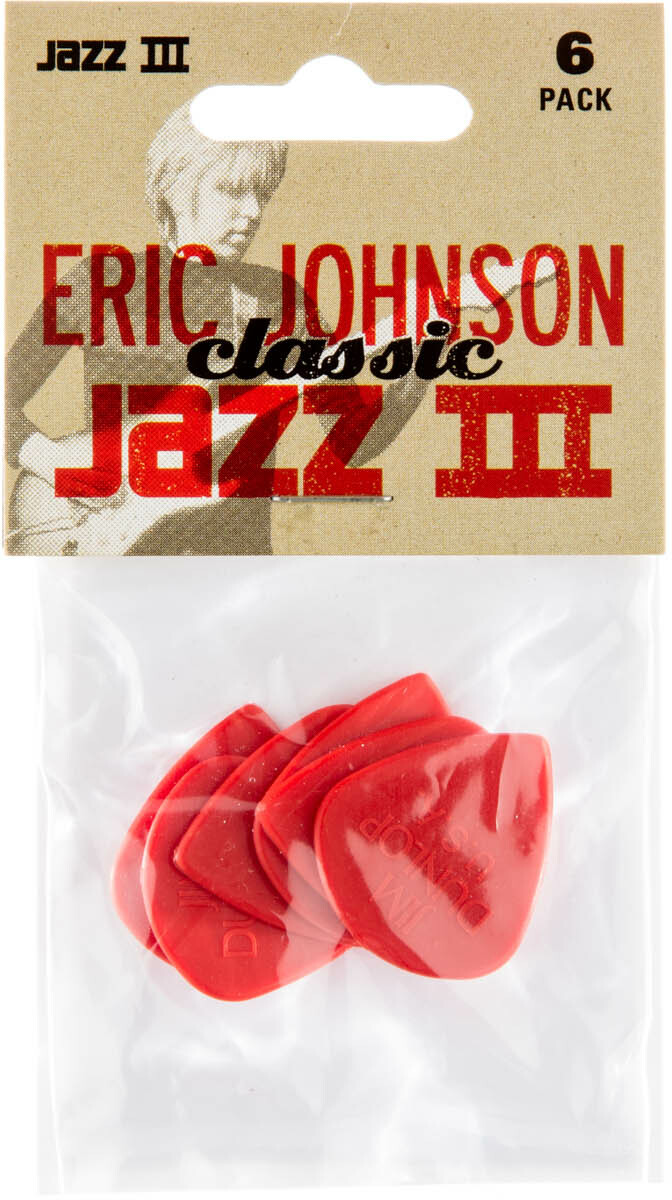 Jim Dunlop Eric Johnson Classic Jazz Iii Player's Pack De 6 - Guitar pick - Main picture