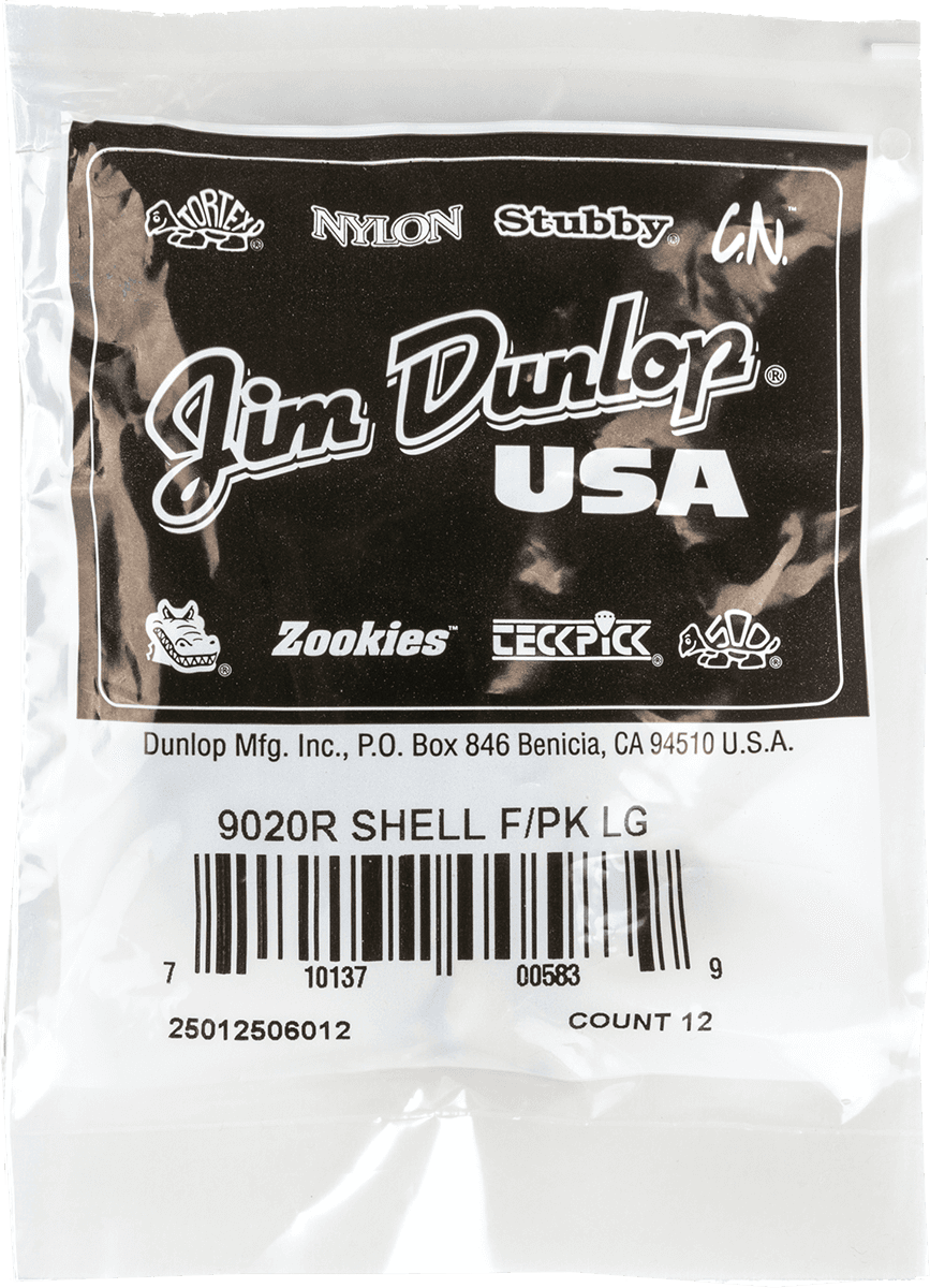 Jim Dunlop Fingerpick Plastic 9020 Doigt Large Shell (sachet De 12) - Guitar pick - Main picture