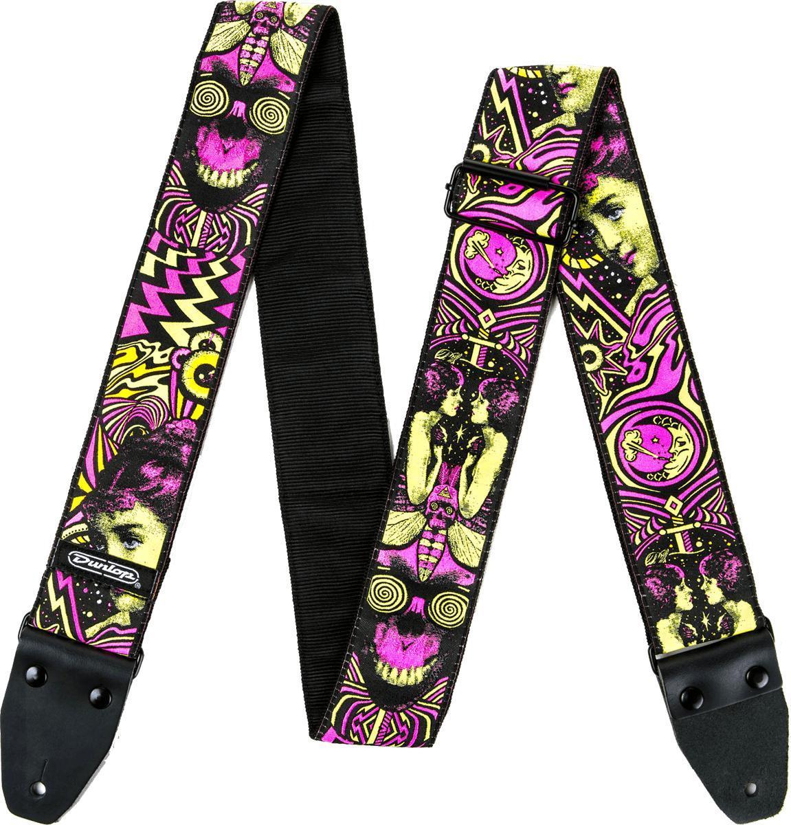 Guitar strap Jim dunlop ILD06 I Love Dust Smoking Moon Org