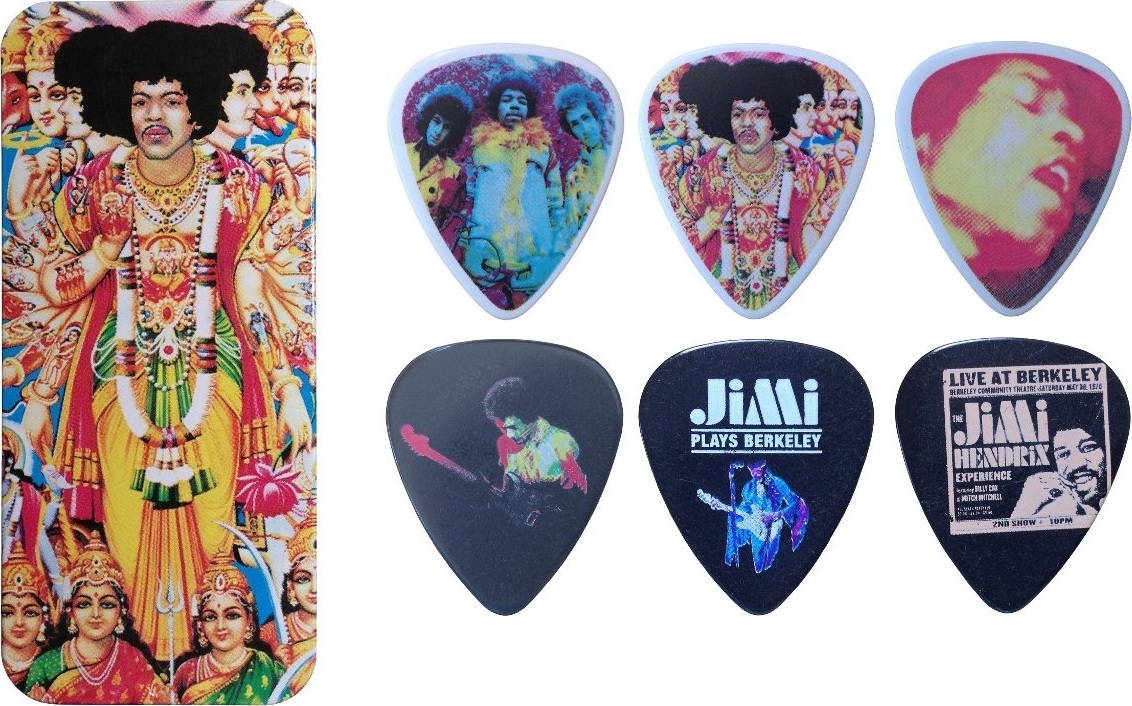 Jim Dunlop Jh-pt02m Lot De 12 Jimi Hendrix Collector Axis Bold As Love - Guitar pick - Main picture