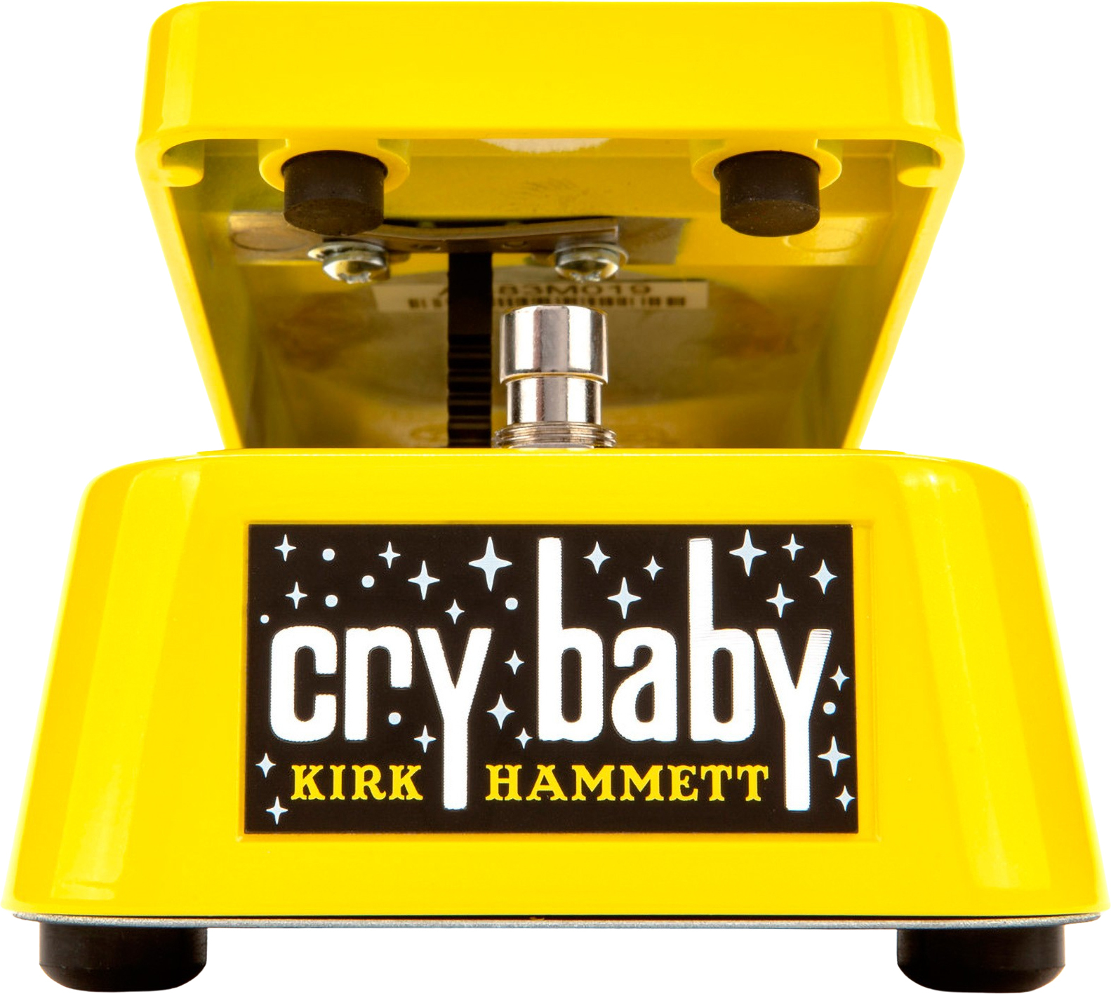 Jim Dunlop Kirk Hammett Cry Baby Wah Kh95y Signature Yellow Sparkle Edition - Wah & filter effect pedal - Main picture