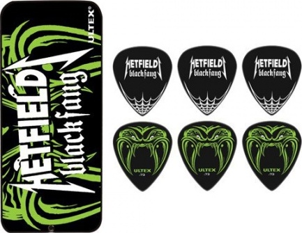 Jim Dunlop Lot De 6 James Hetfield Blackfang Ultex Collector Box 0.73mm - Guitar pick - Main picture