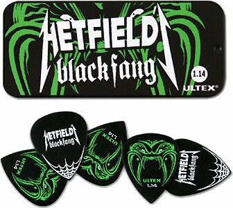 Jim Dunlop Lot De 6 James Hetfield Blackfang Ultex Collector Box 1.14mm - Guitar pick - Main picture