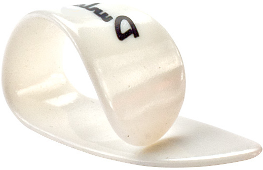 Jim Dunlop Thumbpick Plastic Lh 9012 Pouce Gaucher Medium White - Guitar pick - Main picture