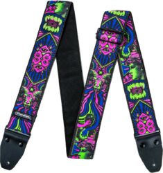 Guitar strap Jim dunlop ILD05 I Love Dust Fangs Green