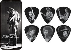 Guitar pick Jim dunlop Jimi Hendrix JH-PT06M  Silver Portrait