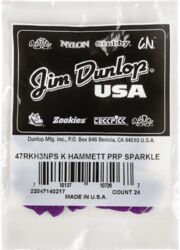 Guitar pick Jim dunlop Kirk Hammet Jazz III Pick Purple Sparkle 24-set