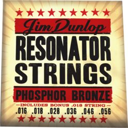 Acoustic guitar strings Jim dunlop Resonator Strings 16-56 - Set of strings
