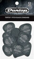 Guitar pick Jim dunlop Tortex Pitch Black 488 1.00mm Set (x12)