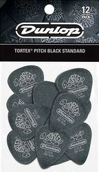 Guitar pick Jim dunlop Tortex Pitch Black 488 88mm Set (x12)