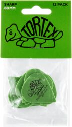 Guitar pick Jim dunlop 412P88 Tortex Sharp Pack de 12 - 0.88mm