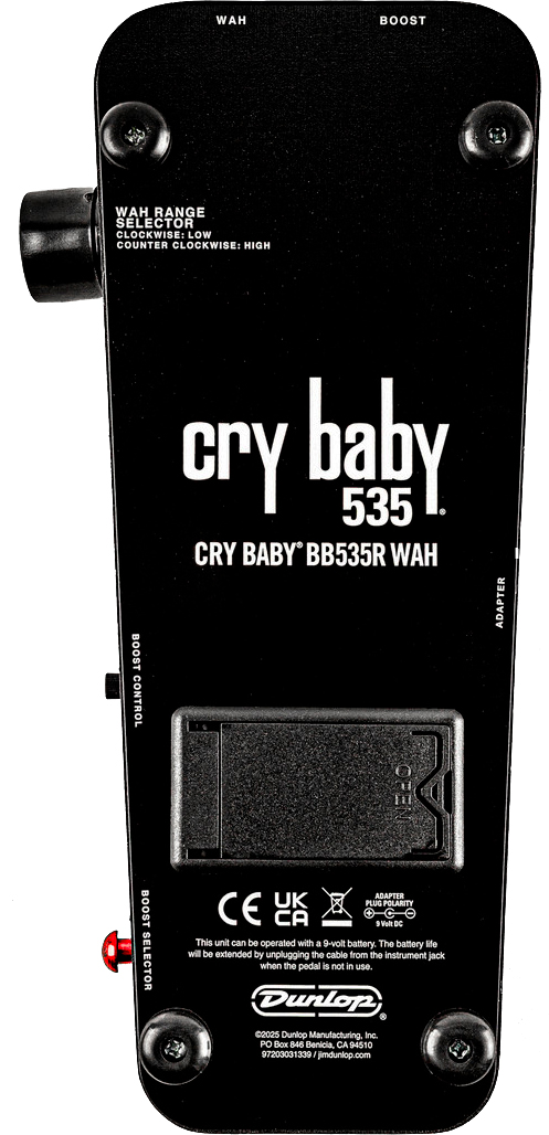 Jim Dunlop Cry Baby Bb535 Wah Reissue Bb535r - Compressor, sustain & noise gate effect pedal - Variation 1