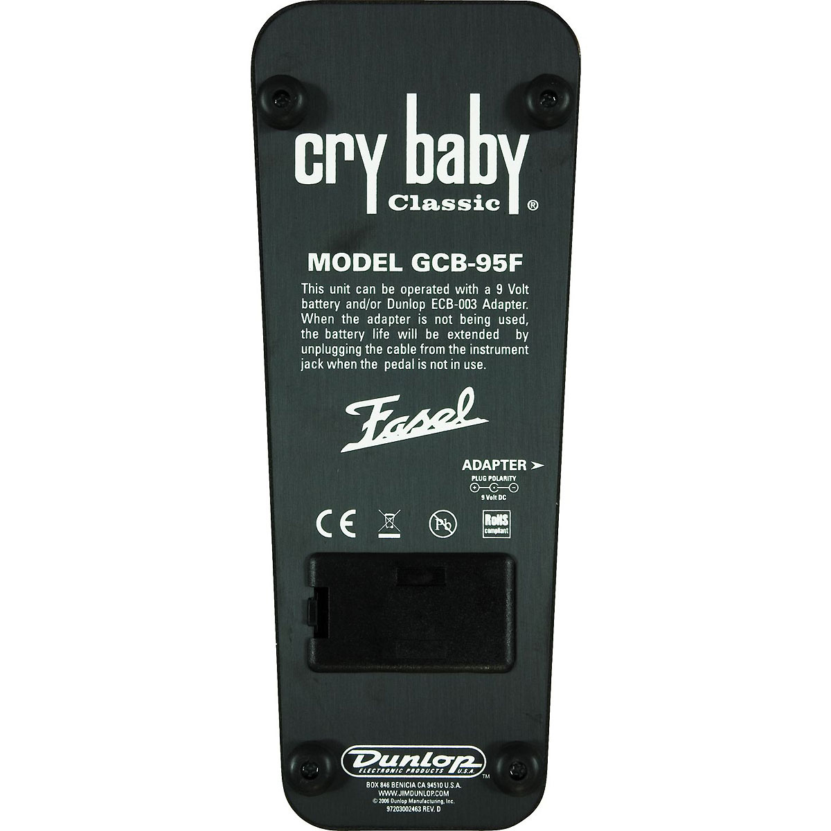 Jim dunlop Cry Baby Classic GCB95F Wah  filter effect pedal