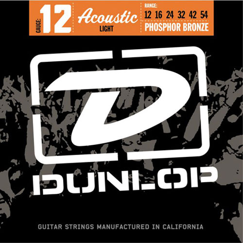 Jim Dunlop Jeu De 6 Cordes Folk Dap1254 Phosphore Bronze Light 12-54 - Acoustic guitar strings - Variation 1