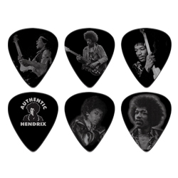 Jim Dunlop Jh-pt06m - Lot De 12 Jimi Hendrix Silver Portrait - Guitar pick - Variation 1
